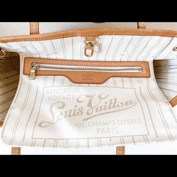 💰SOLD💰Louis Vuitton Damier Azure Neverfull PM - Picture 11 of 12